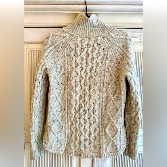 Madewell Sweaters - (8)MADEWELL•CableKnit•TurtleNeck•Sweater •80%wool 20%Nylon• Size Medium
